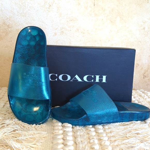 Coach Shoes - Coach NIB Blue Metallic Sides 7